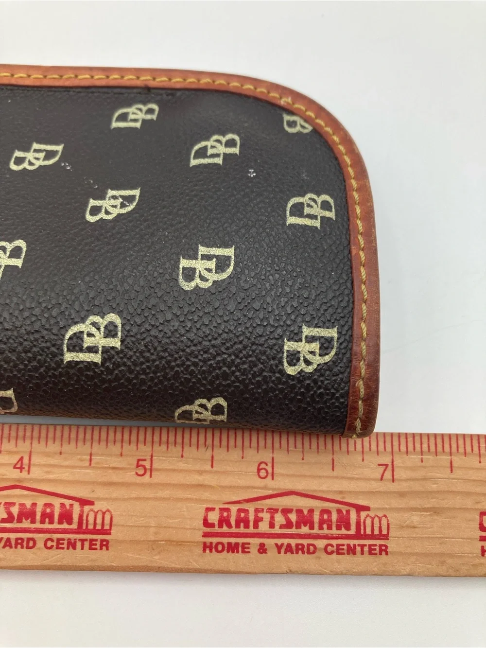 Dooney and Bourke DB Logo Glasses Sunglasses Case Blue Cream